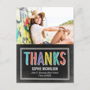 Big News Abschluss Vielen Dank Postcard Postkarte