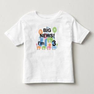 Big News Circus 3. Geburtstagsgeschenke und Gesche Kleinkind T-shirt