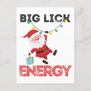 Big Nick Energie, frech, Weihnachtsmann, St. Nicho Postkarte