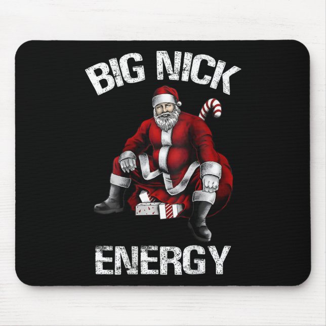 Big Nick Energy Fun Weihnachten 2 Mousepad (Vorne)