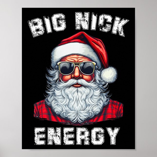 Big Nick Energy Fun Weihnachten 4 Poster (Vorne)