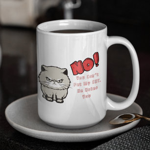 Big No in Red Kann meine Katze nicht füttern Er ha Tasse