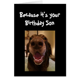Big Nose Dog Funny Birthday Son Liebe Dog