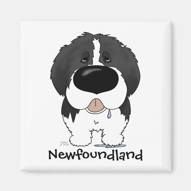 Big Nose Newfundland Magnet (Vorne)