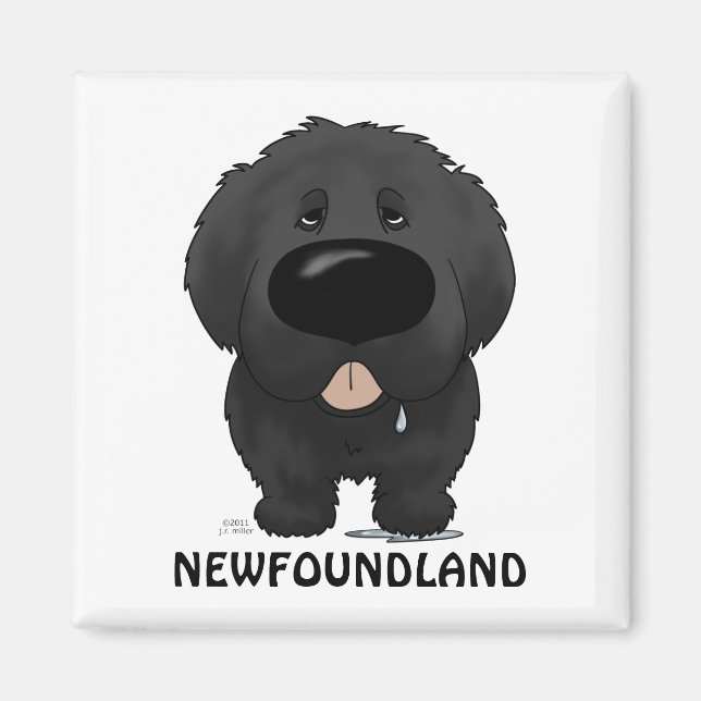 Big Nose Newfundland Magnet (Vorne)