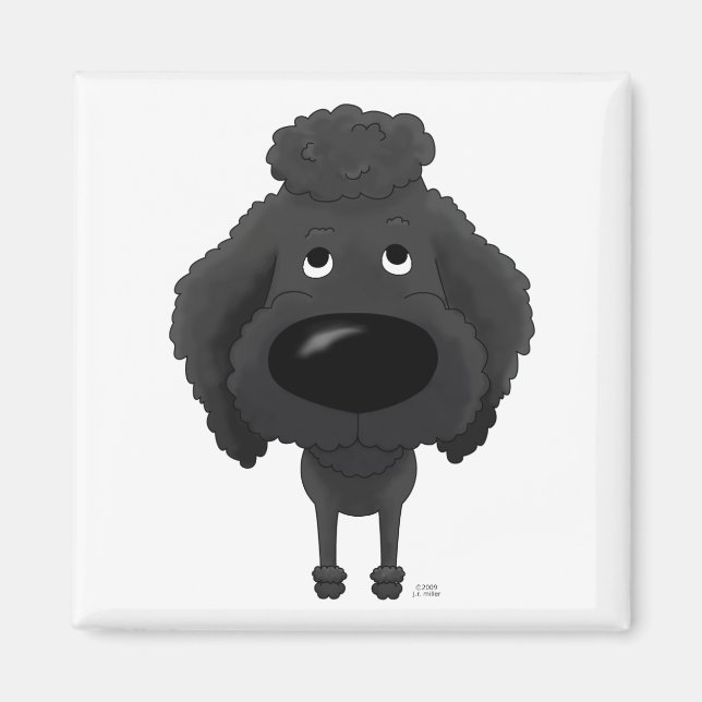Big Nose Poodle Magnet (Vorne)
