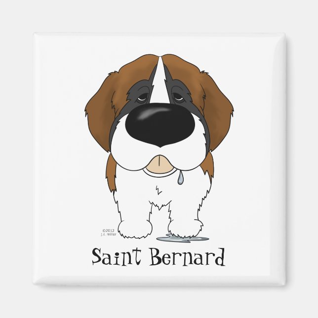 Big Nose Saint Bernard Magnet (Vorne)