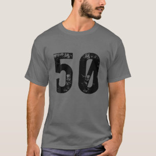 Big Number 50 für 50. Geburtstag 50 Jahre alt 19 T-Shirt