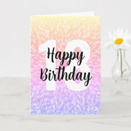 Big Number Mandala Geburtstagskarte Karte