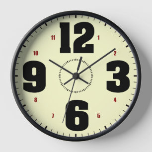 Big Numbers Clock 3 Uhr