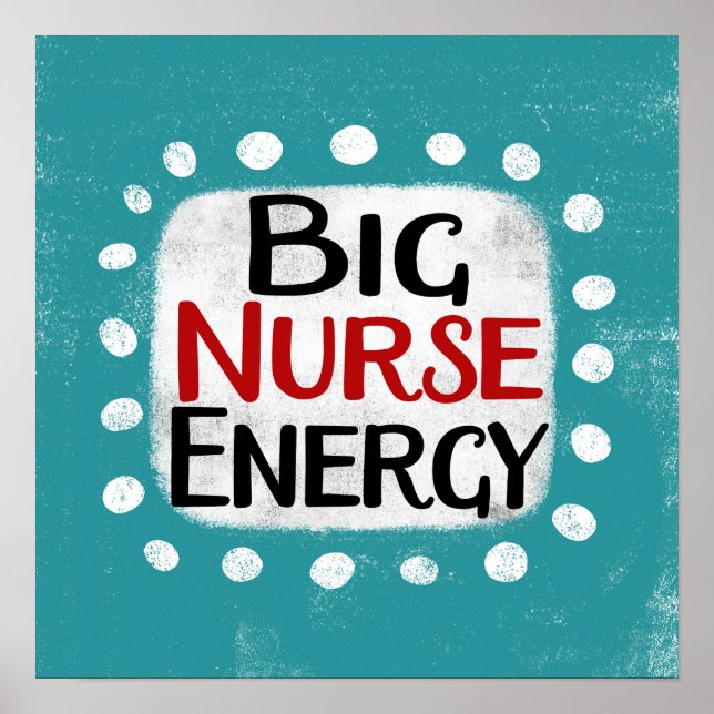 Big Nurie Energy Poster Wall Art (Vorne)