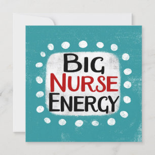 Big Nurse Energy Grußkarte Karte