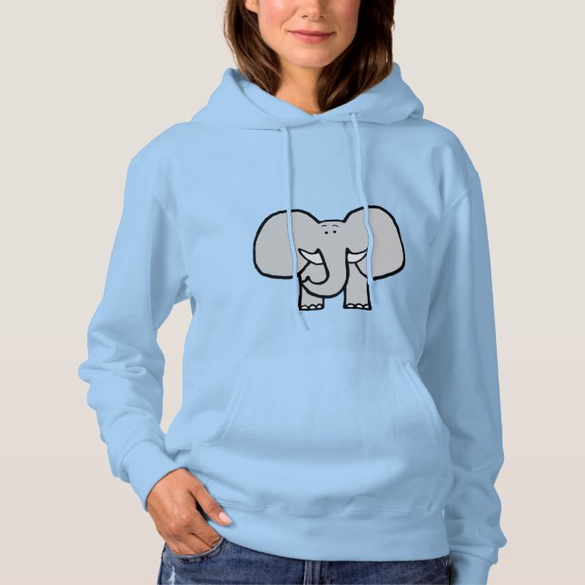 Big Oars, die Elefanten Ladys Hoody (Vorderseite)