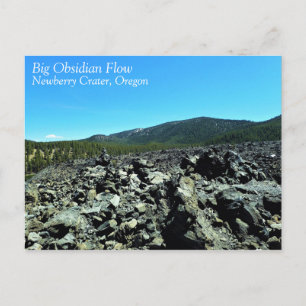 Big Obsidian Flow Postkarte