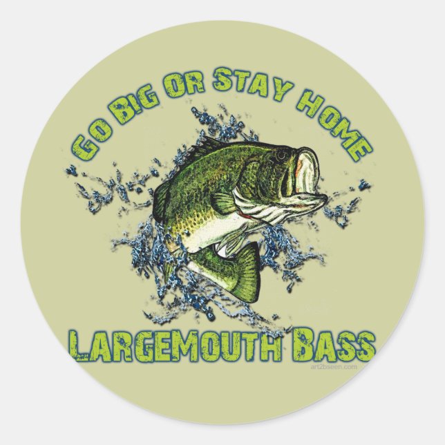 Big oder Bleibe Zuhause Runder Aufkleber (Vorderseite)