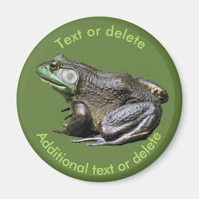 Big Old Bullfrog Animal Nature Personalized Magnet (Vorne)