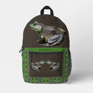Big Old Bullfrog Animal Personalisiert Bedruckter Rucksack