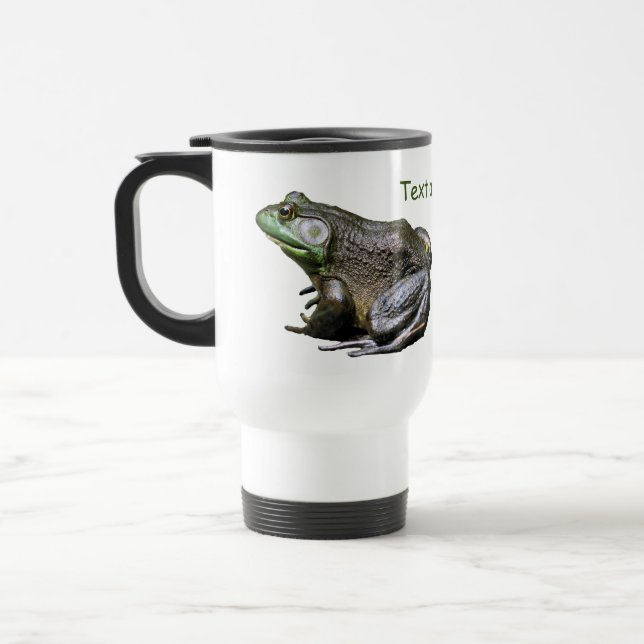 Big Old Bullfrog Natur Personalisiert Reisebecher (Links)