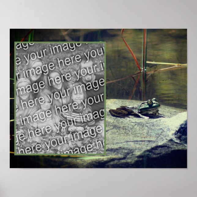 Big Old Bullfrog Pond Fügen Sie Ihr Foto hinzu Poster (Vorne)