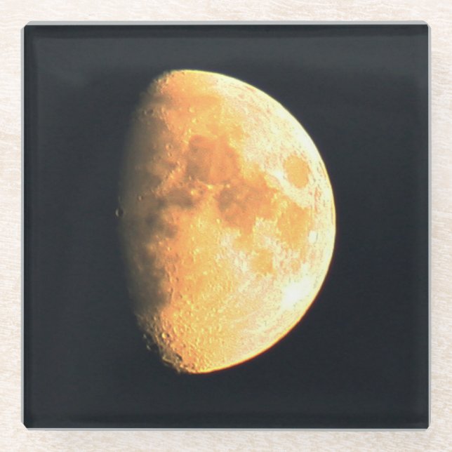 Big Old Moon Coast Glasuntersetzer (Vorderseite)