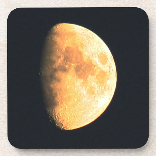 Big Old Moon Küste Getränkeuntersetzer (Vorderseite)