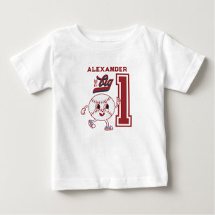 Big One Baseball Rookie des Jahres erster Geburtst Baby T-shirt