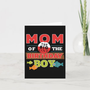 Big One Fishing Theme Mama des Geburtstags Boy Shi Karte