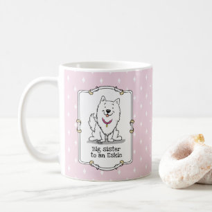 Big or Little Sister American Eskimo Dog - Eskie Kaffeetasse