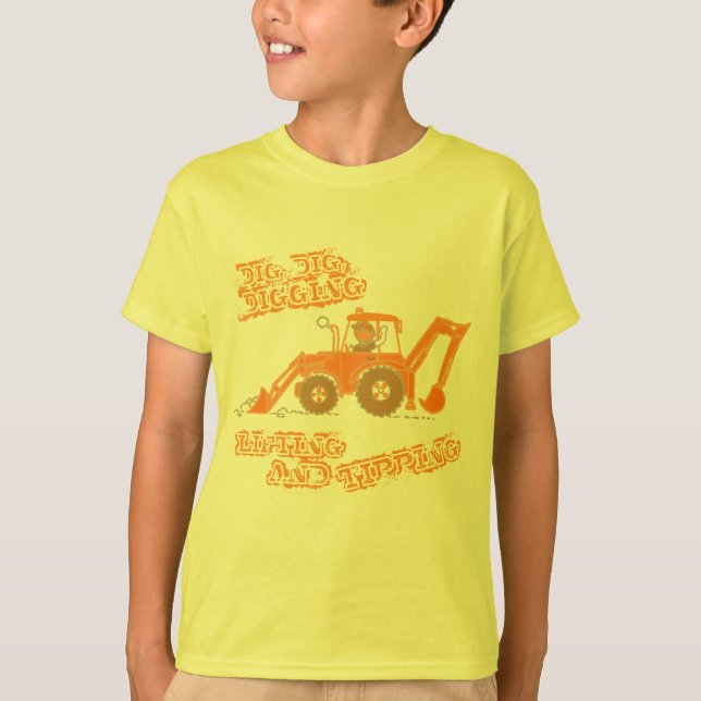 Big Orange Digger T - Shirt (Vorderseite)