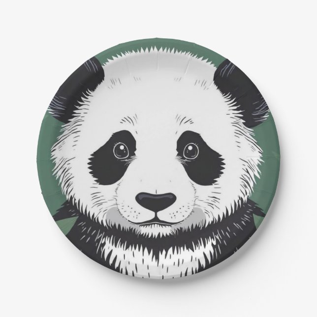 Big Panda Plate Pappteller (Vorderseite)
