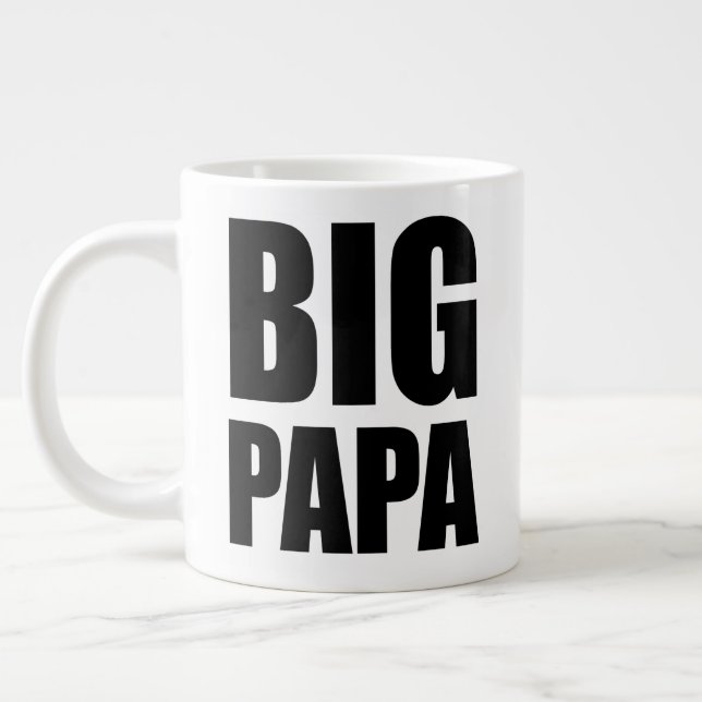 Big Papa Jumbo 20oz Tasse, Papa Gift Tasse (Links)
