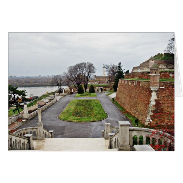 Big Park Kalemegdan durch den Donau Fluss Serbien (Vorderseite (Horizontal))