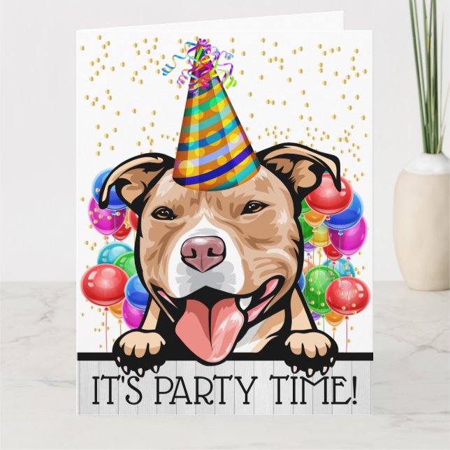 Big Party Time Card Dankeskarte (Vorderseite)