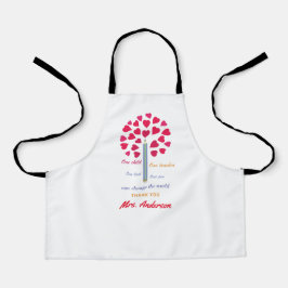 Big Pencil Baum / Lehrer Wertschätzung Schürze