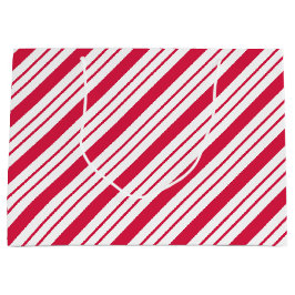 Big Peppermint Strip Gift Bag Große Geschenktüte