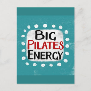 Big Pilates Energy Postcard Postkarte