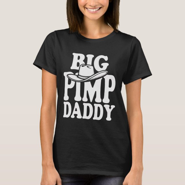 Big Pimp Daddy Halloween-Kostüm T-Shirt (Vorderseite)