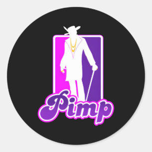 Big Pimp Runder Aufkleber