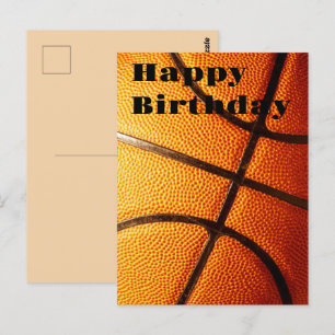 Big Pimply Orange Basketball, Geburtstag Postkarte
