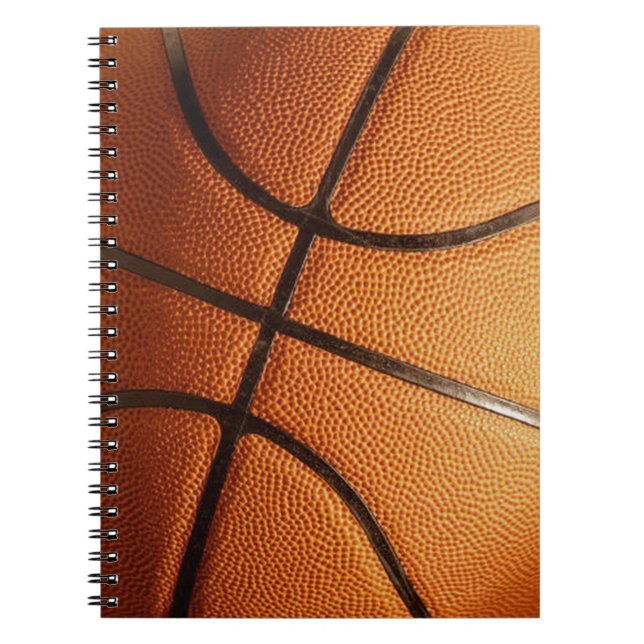 Big Pimply Orange Basketball, Notebook Notizblock (Vorderseite)