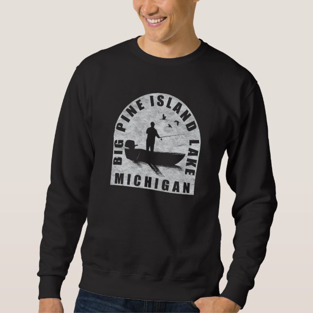 Big Pine Island Lake Fischen Sweatshirt (Vorderseite)