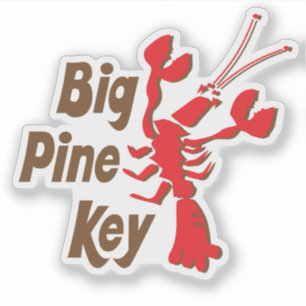 Big Pine Key Florida mit Hummer-Design Aufkleber
