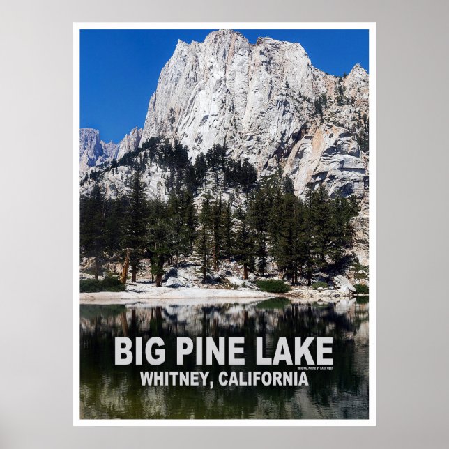 Big Pine Lake Reiseplakat Poster (Vorne)