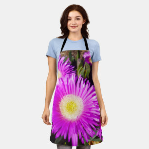 Big Pink Aussie Rambler Blume, Full Print Schürze