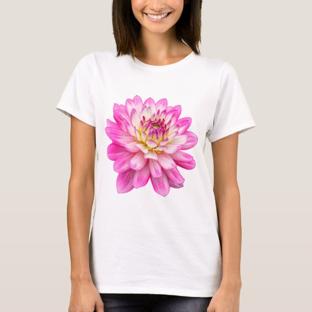 Big Pink Dahlia T-Shirt (Vorderseite)