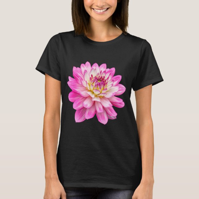 Big Pink Dahlia T - Shirt (Vorderseite)