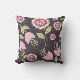 Big Pink Floral Pattern Kissen