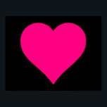 Big Pink Heart Poster<br><div class="desc">Großes rosa Herz. Hell und fröhlich und lustig. Funky cool.</div>