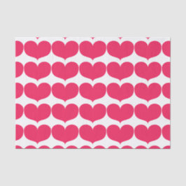 Big Pink Hearts Tissue Seidenpapier