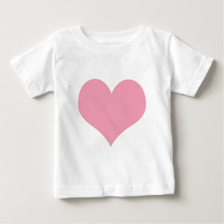 Big Pink Liebe Herz Baby T-shirt